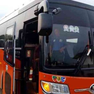 Rent air-conditioned coach bus, Accra Ghana