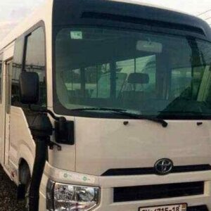 Rent air-conditioned Toyota Coaster Bus - Ghana