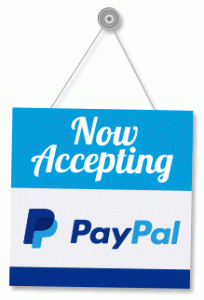 PayPal or credit, debit card accepted here.