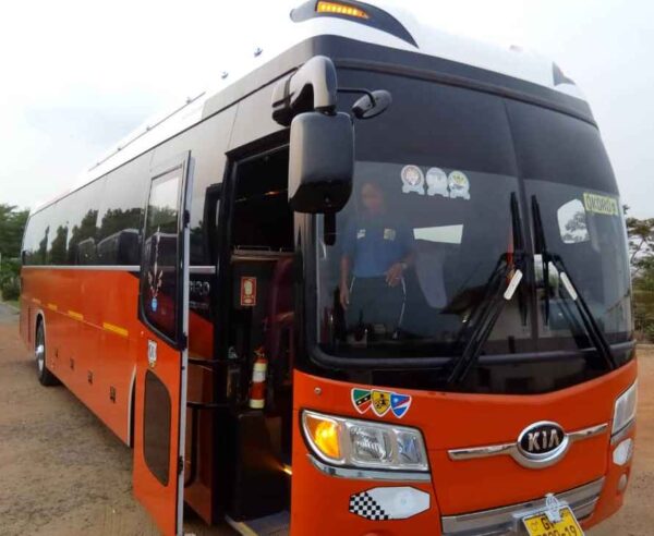 Hire comfortable 45 seat bus Accra, Ghana