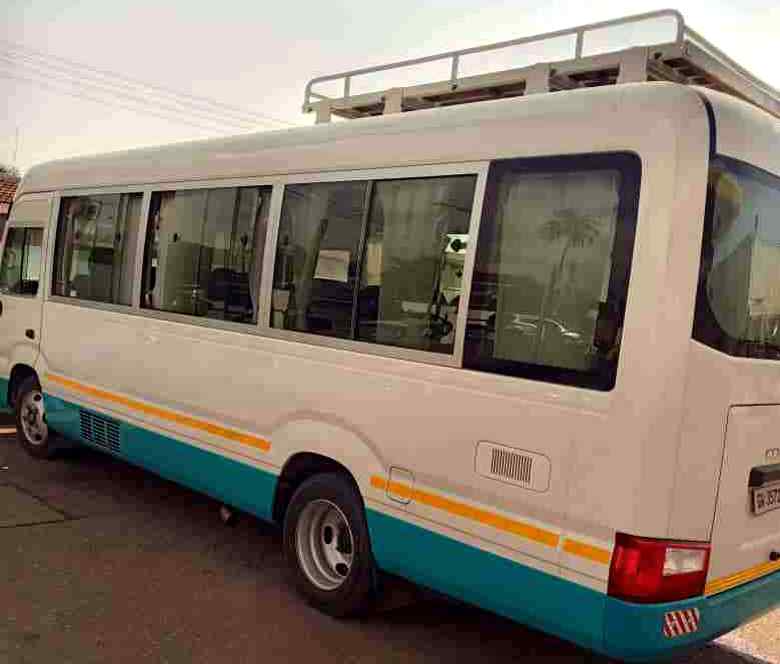 hire seat coaster bus Accra Ghana