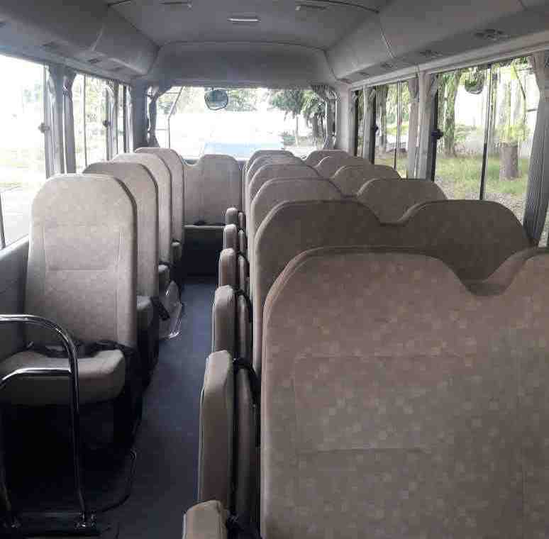 rent seater Toyota Coaster bus Accra Ghana
